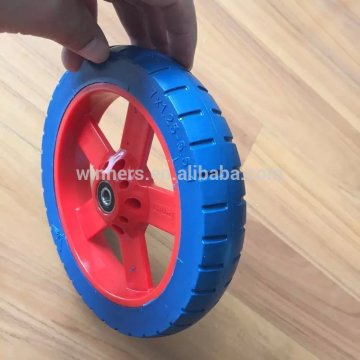 7 inch PU foam filled stroller wheels plastic wheels