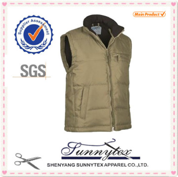 Winter Warm Bodywarmer OEM Custom Cheap Pocket Waistcoat Vest