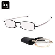 Foldable Mini Metal Reading Glasses for Men with Case - Italy Design