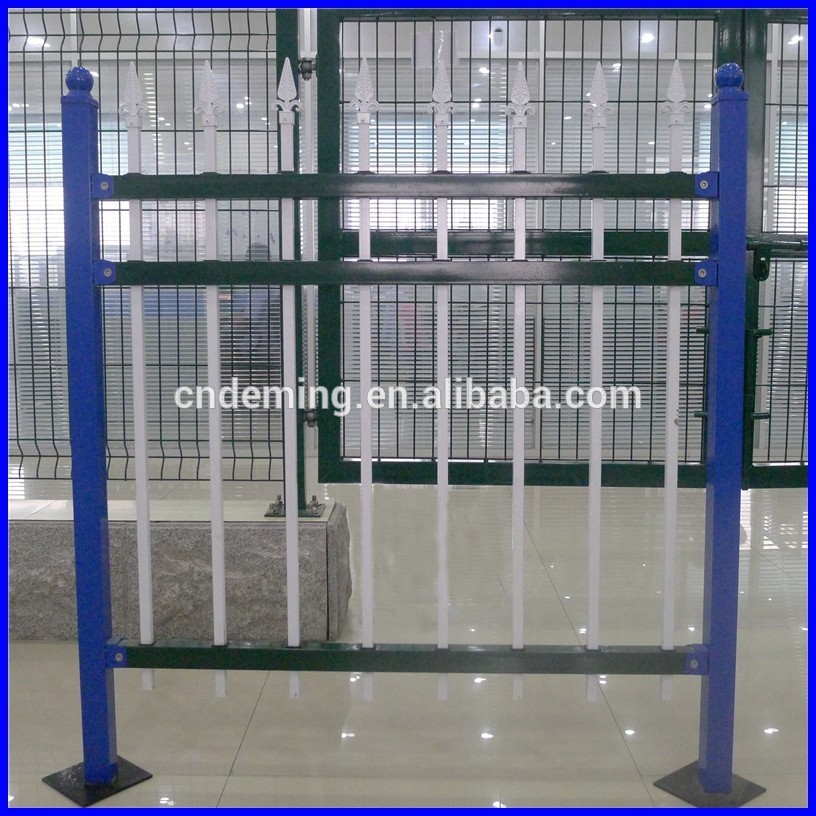 factory price spear top double rail  fence