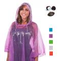 Ponchos adultos descartáveis ​​promocionais da chuva do LDPE