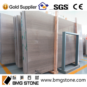 Chinese grey wood grain low price marble tile