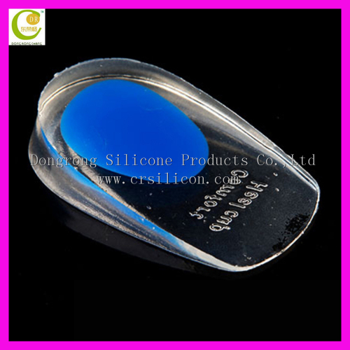 high quality of silicone heel pad half size shoe cup insole