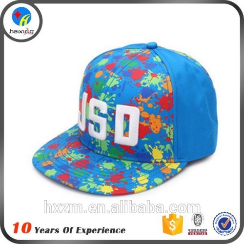 customized 3d embroidery flat brim snapback cap for sale