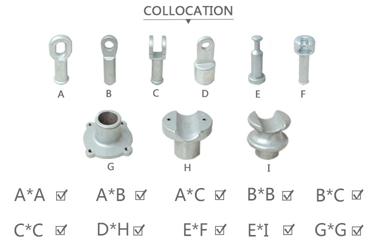 Supply for 33kv Light Weight Silicon Polymeric composite line post insulator