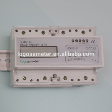 Three phase din rail electric meter,electricity meter