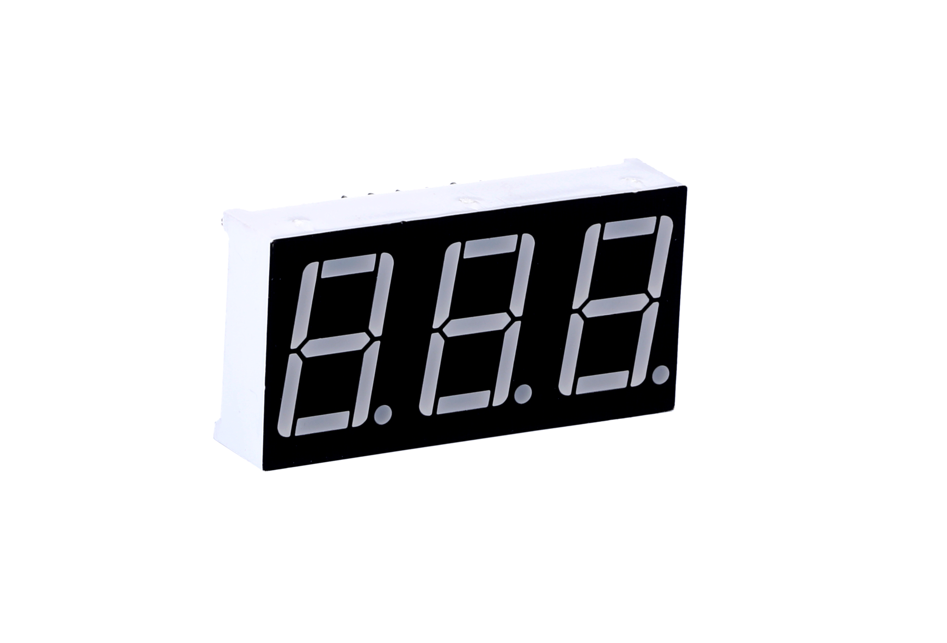 Plant offering 0.8 inch 3 digit large led 7 segment display DIP 0.8" 7 segment large led display 3  digital  white led segment 7