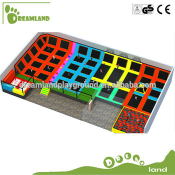 Manufacturing commercial big indoor gymnastic trampolines