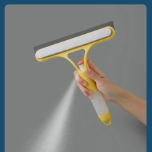 Double Sided Window Glass Brush with Spray Bottle