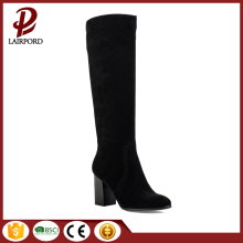 black suede half heel good quality boots