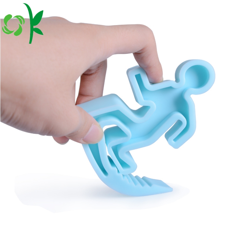 Creative Silicone Safety Small People Shape Door Stopper