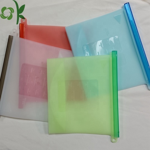 Sacs de stockage de nourriture en silicone 1000ML avec logo personnalisé