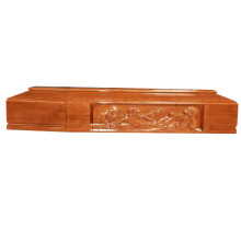 European Style Solid Wood Urn Casket