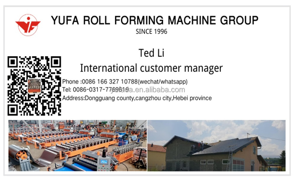 Galvanized corrugated sheet making machine forming roofing sheets roll