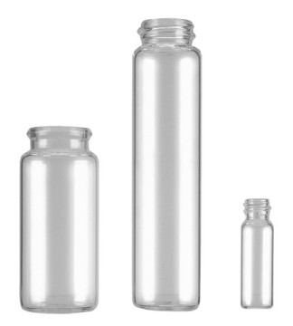 Glass Vials with Snap-On Caps
