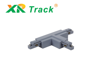 PC Material 2 Wires Lighting Track T-Shape Connector