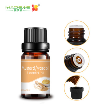 Aceite de aceite de mostaza de etiqueta a granel de 10 ml Wasabi esencial