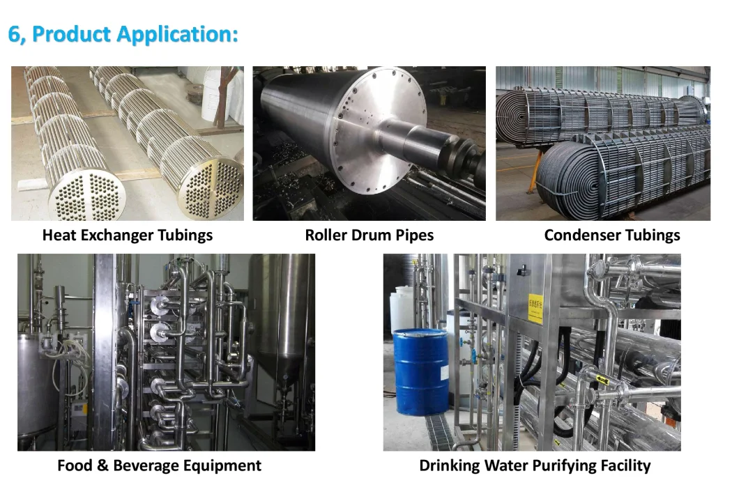 Cold Rolled Seamless Round Stainless Tube SS304 SS316L Ss2205