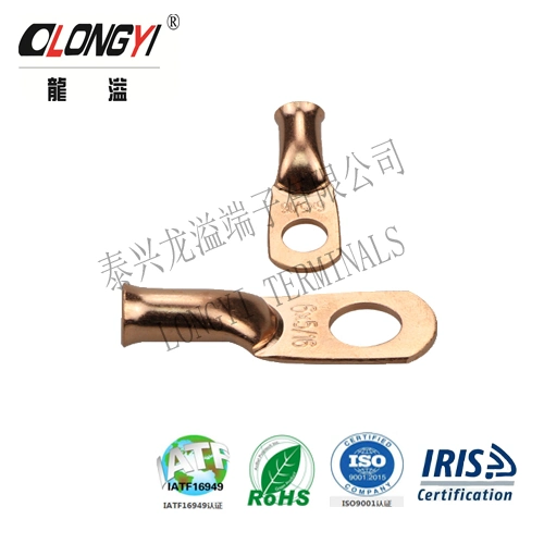 AWG Copper Tube Vituo vya Copper Cable terminal lugs jgy