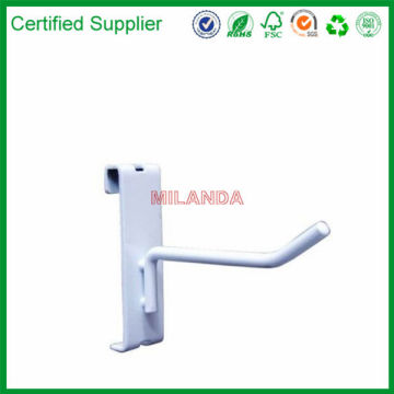 Grid Wall Display Hooks White Rack 8 inch