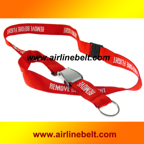 Remove Before Flight Embroidered Keyring Lanyard