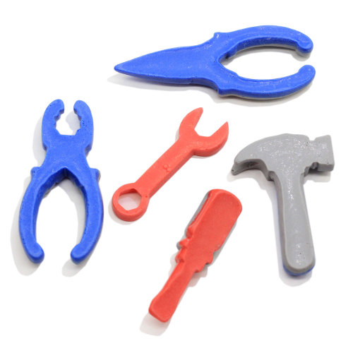 Creative Mini Pliers Hammer Screwdriver Figurine Resin Tool Charms For Phone Deco Diy Bag Earings Key Chain Pendant