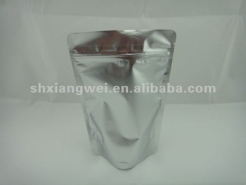 Laminated foil standing pouches with zip lock