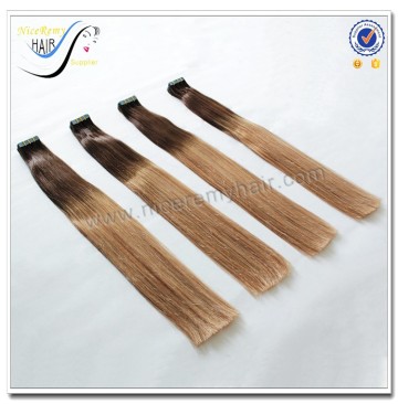 ombre remy tape double drawn hair two tone remy hair extension