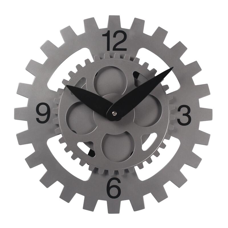 Grey Wall Clock