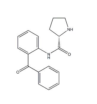 （S）-N-（2-ベンゾイルフェニル）-2-ピロリジンカルボキサミドCAS 117186-74-0