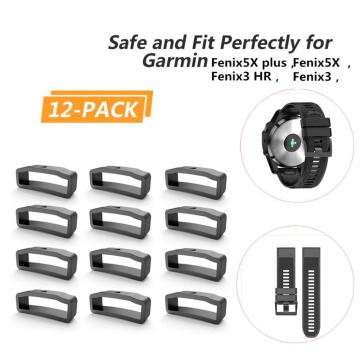 12xRubber Fastener Rings Security Loop Replacement for Garmin Fenix5X 5X plus for Fenix 3 Smart watch accessories