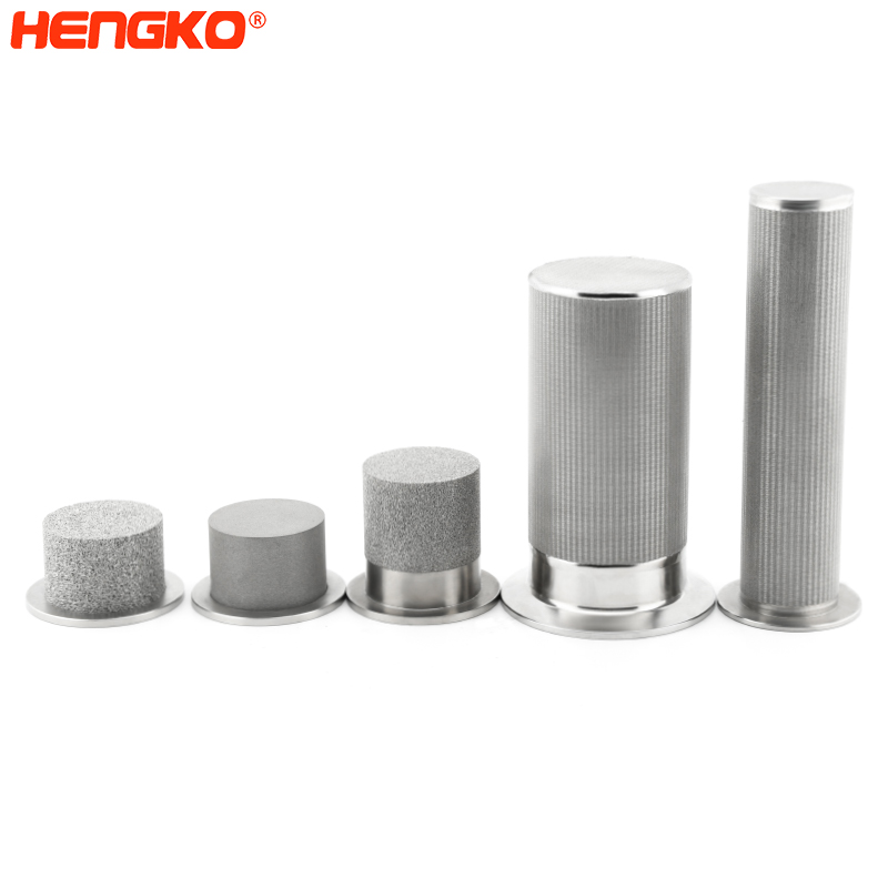 HENGKO high quality custom  0.2-100 sintered porous large hydraulic water filter cartridge for water treatment