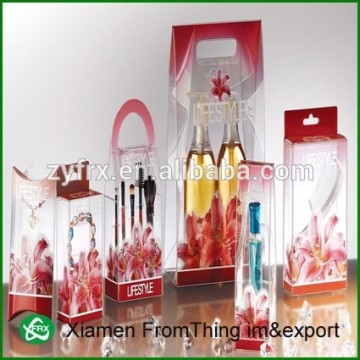 wholesale PVC/PET/PP perfume plastic packaging box