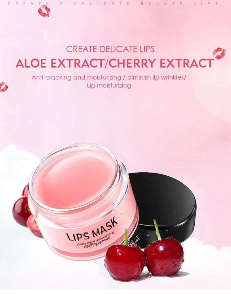 Private Label Cherry Sleeping Lip Mask for Lip Care