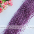 Guirlande de perles en fil de plastique violet rouge le plus vendu en ligne