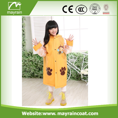 Pvc Kid Rainsuit With Design Printing