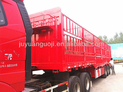 3 axles bulk cargo box semi trailers manufacturers in china