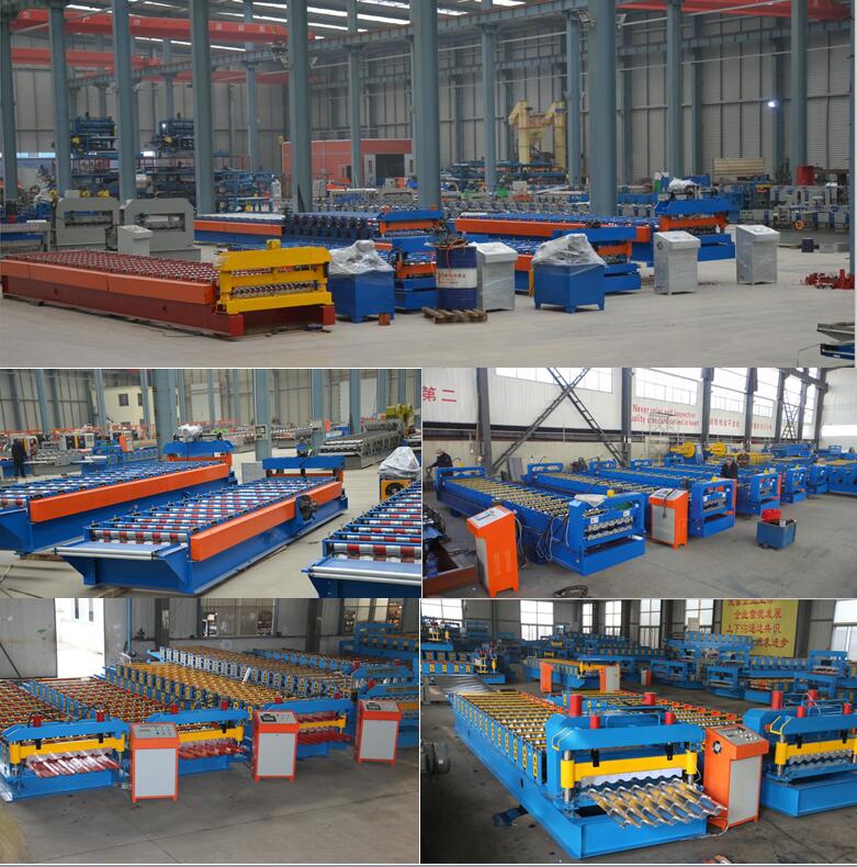 Trapezoidal Galvanized Roofing Panels Roll Forming Machine