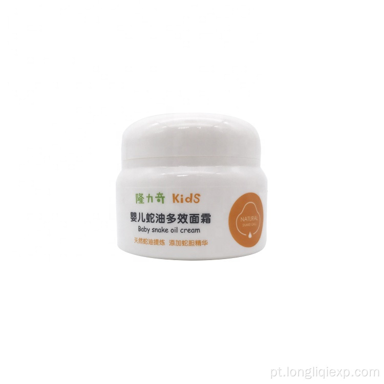 Creme facial clareador hidratante para a pele para bebê