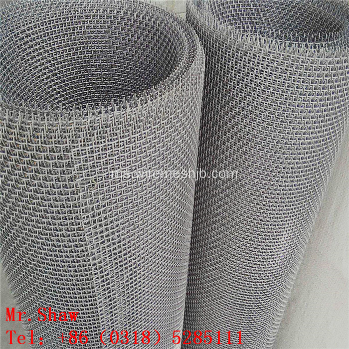 304 keluli tahan karat 10mmX10mm crimped wire mesh