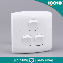 Igoto E301 British standard CE SASO certificated smart decorative wall switches panel for lamp
