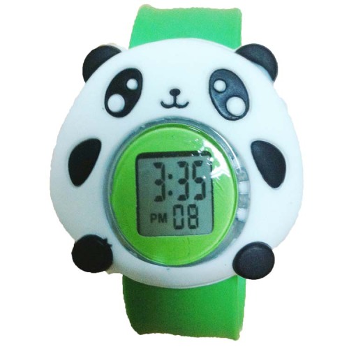 Con số kỹ thuật số Cartoon Silicone Slap Bracelet Watch