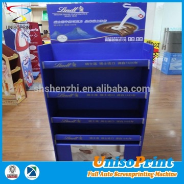 Silk screen uv-print printing folding carboard display stand