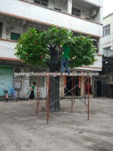 High initation Fiberglass trunk apple tree with decorative plastic apple