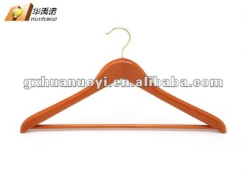 Wooden Hanger with round bar / wood hanger
