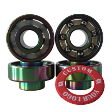 Colorful Titanium Coated Custom Skateboard Bearings