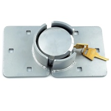 Nickle Plated 73mm Round Steel Hockey Puck Lock with Hasp