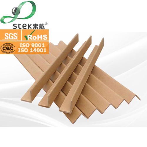 Plastic and paper corner protector for strapping from STEK