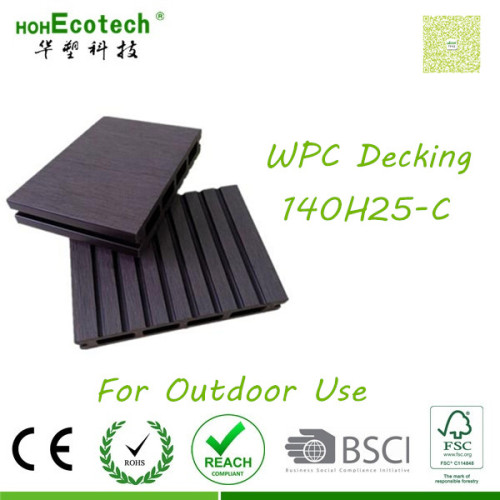 exterior decoration patio vinyl composite moisture-proof anti-swelling wpc deckings