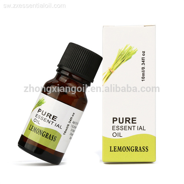 OEM 100% safi ya lemongrass muhimu ya mafuta